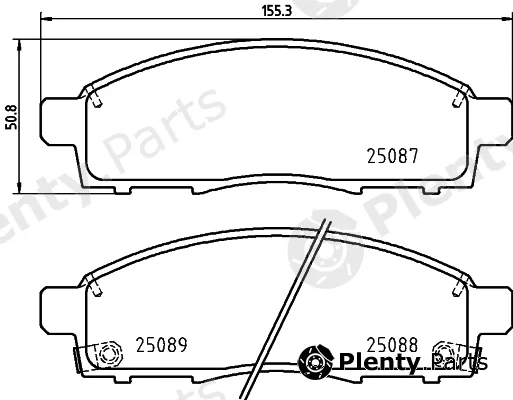 Hella 8DB355023-401 — Brake Pad Set, disc brake