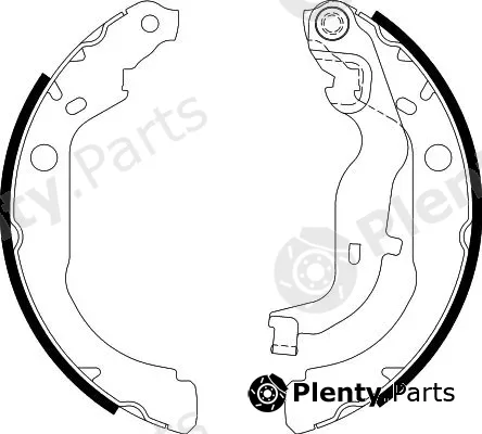 Hella 8DB355022-261 — Brake Shoe Set
