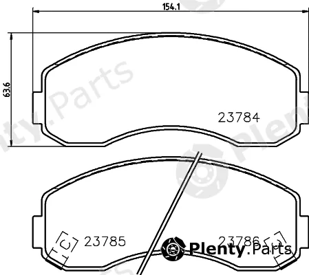 Hella 8DB355010-131 — Brake Pad Set, disc brake
