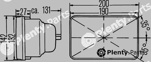 Hella 1AE003427-011 — Insert, headlight