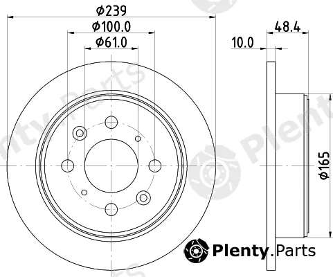 Hella 8DD355103-111 — Brake Disc