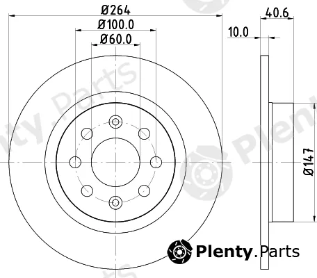 Hella 8DD355112-621 — Brake Disc PRO