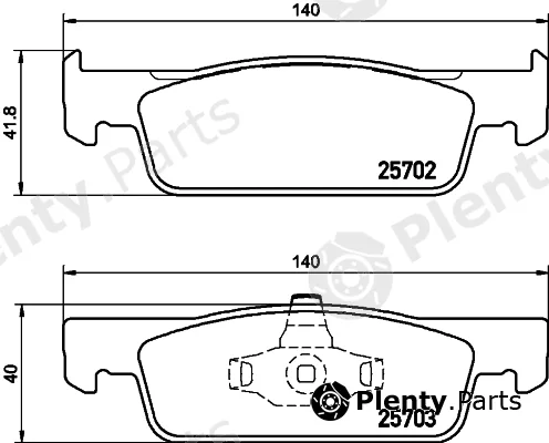 Hella 8DB355031-901 — Brake Pad Set, disc brake Silveramic