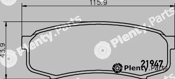 Hella 8DB355024-591 — Brake Pad Set, disc brake