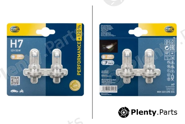 Hella 8GH223498-034 — Bulb, spotlight PERFORMANCE UP TO 120%