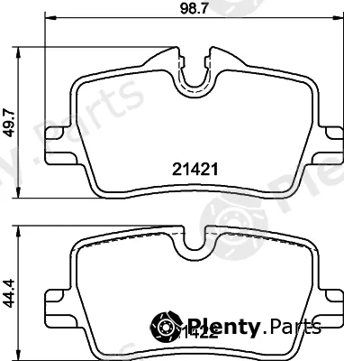 Hella 8DB355040-681 — Brake Pad Set, disc brake