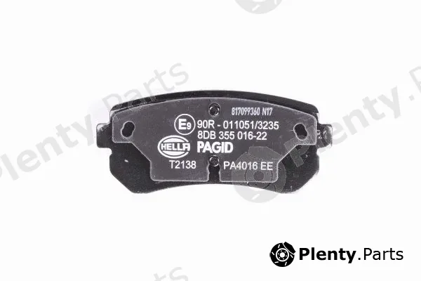 Hella 8DB355016-221 — Brake Pad Set, disc brake