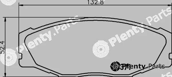 Hella 8DB355039-601 — Brake Pad Set, disc brake NAO