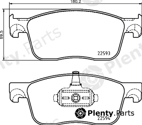 Hella 8DB355031-541 — Brake Pad Set, disc brake
