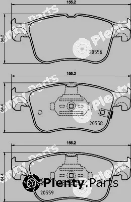 Hella 8DB355039-421 — Brake Pad Set, disc brake