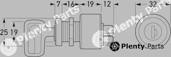 Hella 6JB950505-001 — Ignition Switch