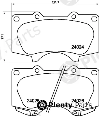 Hella 8DB355024-241 — Brake Pad Set, disc brake