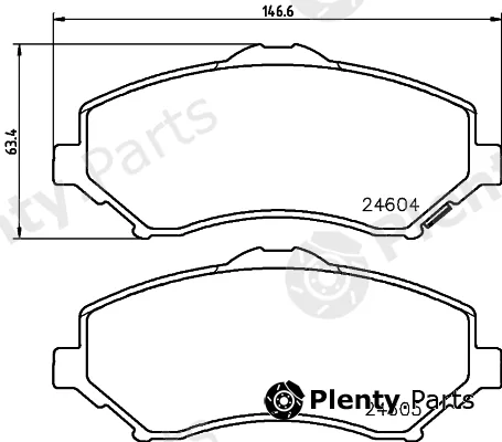 Hella 8DB355045-291 — Brake Pad Set, disc brake