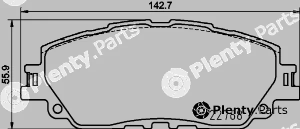 Hella 8DB355036-511 — Brake Pad Set, disc brake