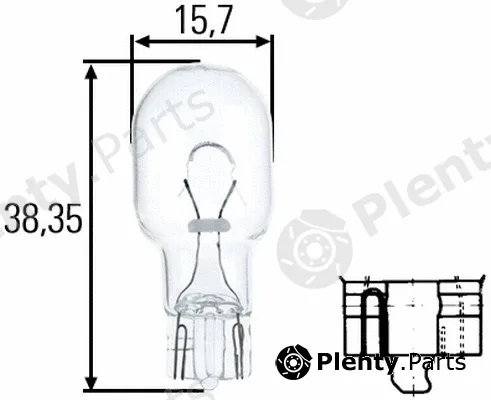 Hella 8GA008246-003 — Bulb, direction indicator STANDARD