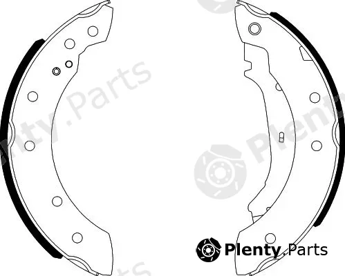 Hella 8DB355001-571 — Brake Shoe Set