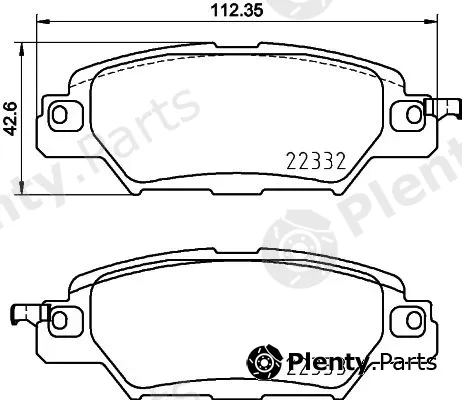 Hella 8DB355025-461 — Brake Pad Set, disc brake