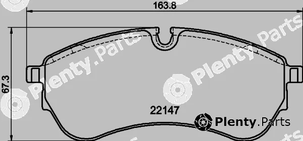 Hella 8DB355045-801 — Brake Pad Set, disc brake