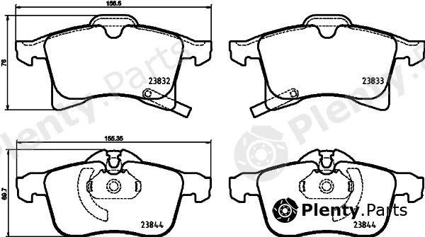 Hella 8DB355025-191 — Brake Pad Set, disc brake