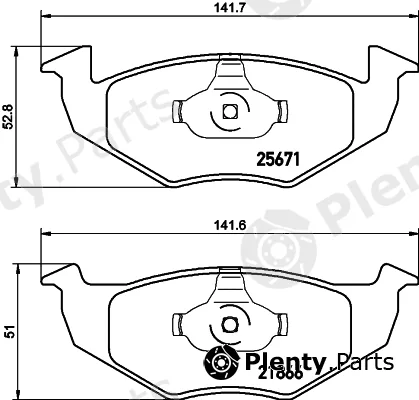 Hella 8DB355021-531 — Brake Pad Set, disc brake
