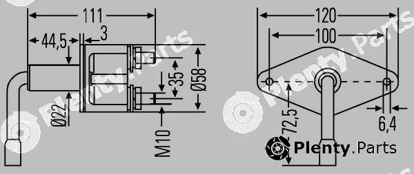 Hella 6EK001559-001 — Main Switch, battery