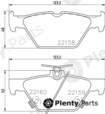Hella 8DB355023-341 — Brake Pad Set, disc brake