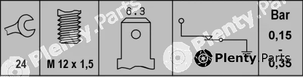 Hella 6ZL008280-061 — Oil Pressure Switch