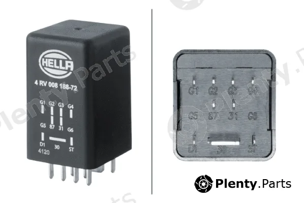 Hella 4RV008188-721 — Control Unit, glow time