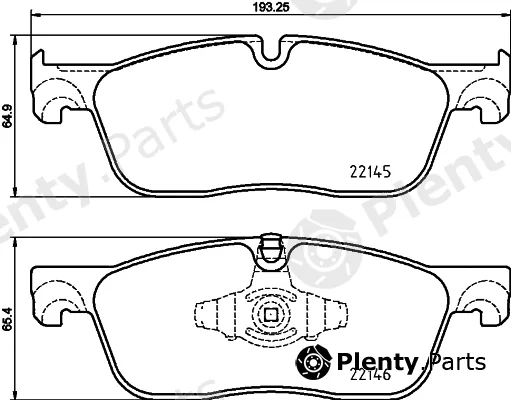 Hella 8DB355025-701 — Brake Pad Set, disc brake