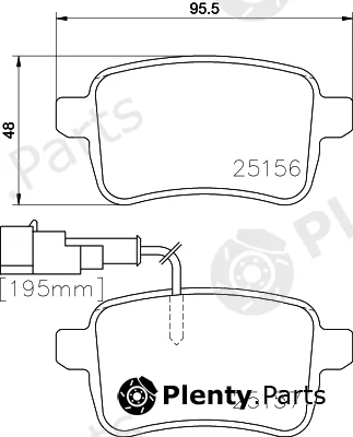 Hella 8DB355015-541 — Brake Pad Set, disc brake