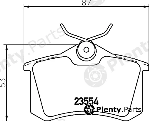 Hella 8DB355023-791 — Brake Pad Set, disc brake