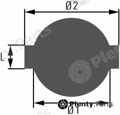 Hella 8XY004717-001 — Cap, fuel tank