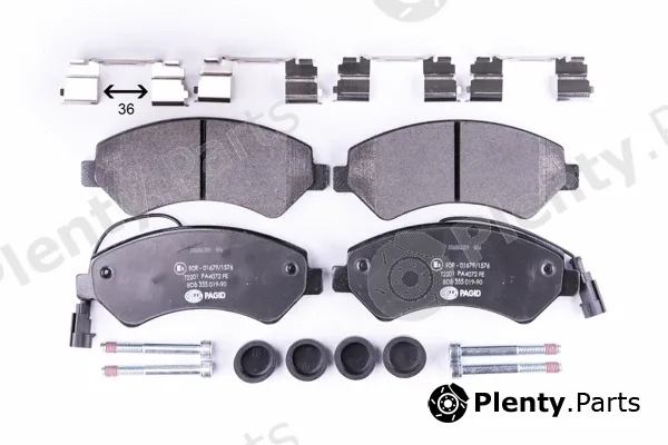 Hella 8DB355019-901 — Brake Pad Set, disc brake