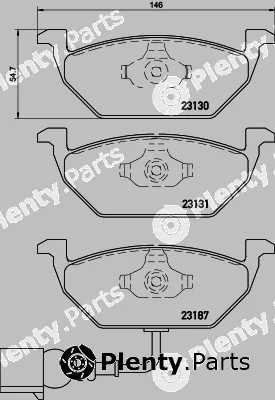 Hella 8DB355023-711 — Brake Pad Set, disc brake