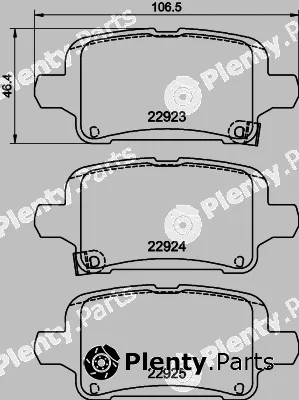 Hella 8DB355037-721 — Brake Pad Set, disc brake