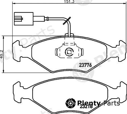 Hella 8DB355008-811 — Brake Pad Set, disc brake