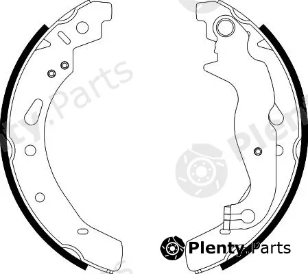 Hella 8DB355022-121 — Brake Shoe Set