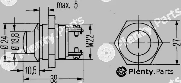 Hella 6JF001571-001 — Ignition Switch
