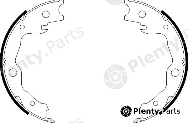 Hella 8DA355050-031 — Brake Shoe Set, parking brake