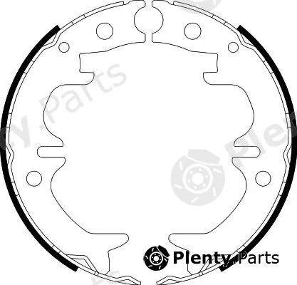 Hella 8DA355050-521 — Brake Shoe Set, parking brake