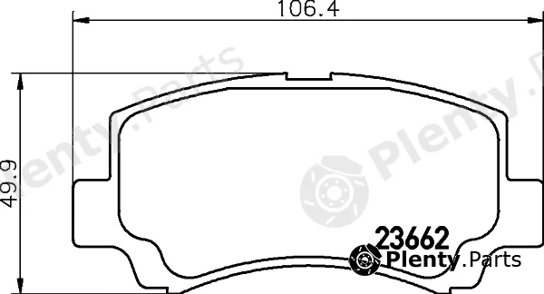 Hella 8DB355009-681 — Brake Pad Set, disc brake