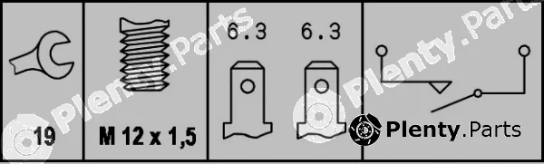 Hella 6ZF004842-001 — Switch, reverse light