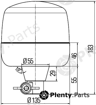 Hella 2XD012878-011 — Rotating Beacon Rota LED