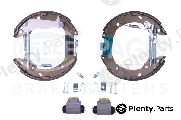 Hella 8DB355022-611 — Brake Shoe Set Shoe Kit Pro