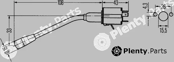 Hella 6BA001539-001 — Direction Indicator Switch