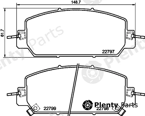 Hella 8DB355039-091 — Brake Pad Set, disc brake