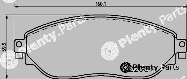 Hella 8DB355021-891 — Brake Pad Set, disc brake
