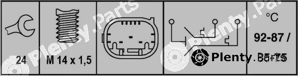 Hella 6ZT007835-051 — Temperature Switch, radiator fan