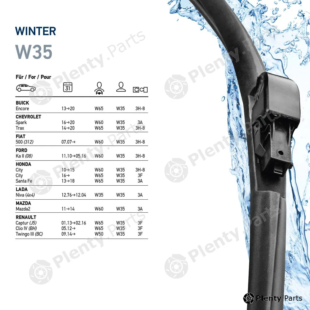 Hella 9XW358004-141 — Wiper Blade Winter