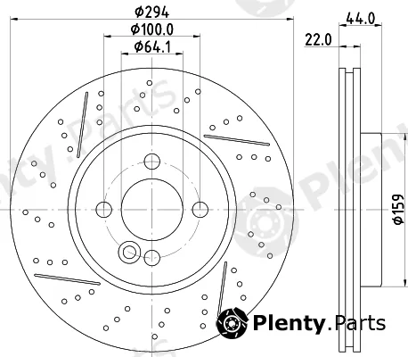 Hella 8DD355123-611 — Brake Disc